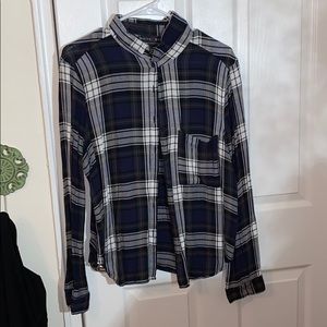 Long sleeve plain button up